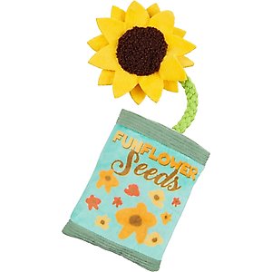 BARK Funflower Seeds Dog Plush Toy, Medium