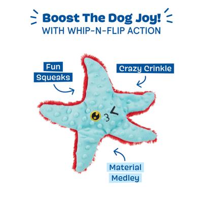 Show full view: BARK Carl Starfish Dog Plush Toy, Small slide 5 of 9