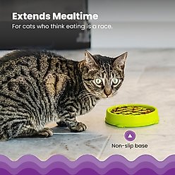 Catstages Kitty Slow Feeder, Green, 0.75 cup slide 2 of 9