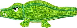 Outward Hound Xtreme Seamz Alligator Squeaky Plush Dog Toy, Medium