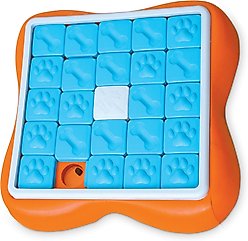 Nina Ottosson by Outward Hound Challenge Slider Dog Toy, Blue & Orange