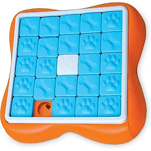 Nina Ottosson by Outward Hound Challenge Slider Dog Toy, Blue & Orange