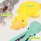 Show in main carousel: PetSpy Rope Donkey Octopus & Crinkle Duck Squeaky Plush Dog Chew Toy, Grey/Blue/Yellow, 3 count slide 4 of 6