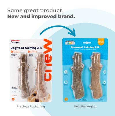 Show full view: Petstages Dogwood Calming Bone Tough Dog Chew Toy, 2 count, Large slide 7 of 10