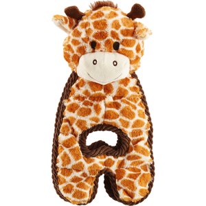 Outward Hound Cuddle Tugs Giraffe Squeaky Dog Toy