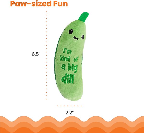 Show full view: Catstages Crunchy Pickle Kicker Plush Cat Toy with Catnip slide 5 of 11
