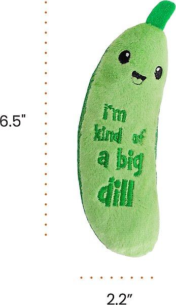 Show full view: Catstages Crunchy Pickle Kicker Plush Cat Toy with Catnip slide 7 of 11