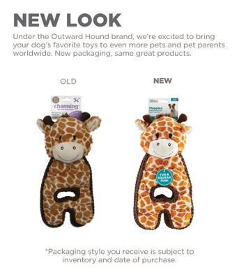 Show full view: Outward Hound Cuddle Tugs Giraffe Squeaky Dog Toy slide 7 of 10