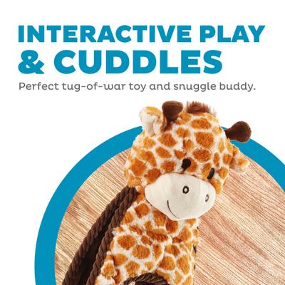 Show full view: Outward Hound Cuddle Tugs Giraffe Squeaky Dog Toy slide 2 of 10