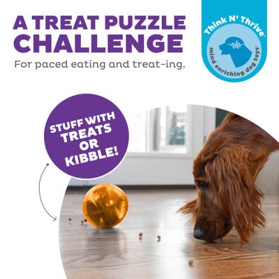Show full view: Outward Hound Orbee-Tuff Mazee Interactive Treat Dispensing Puzzle Dog Toy, Orange slide 3 of 14