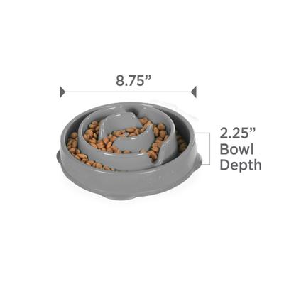 Show full view: Outward Hound Fun Feeder Drop Dog Bowl, Grey, 2 cup slide 7 of 9