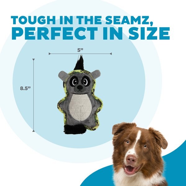 Outward Hound Xtreme Seamz Dart Frog Squeaky Durable Dog Toy, Yellow, Medium