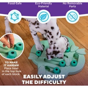 Nina Ottosson by Outward Hound Puppy Hide N Slide Treat Puzzle Enrichment Dog Toy, Green
