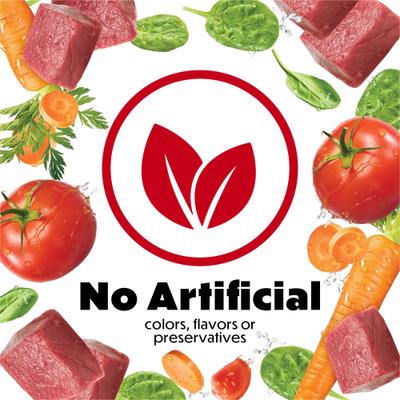 Show full view: Purina Beneful Incredibites with Real Beef Recipe Pate Small Breed Wet Dog Food, 3-oz can, case of 24 slide 6 of 11