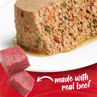 Show full view: Purina Beneful Incredibites with Real Beef Recipe Pate Small Breed Wet Dog Food, 3-oz can, case of 24 slide 4 of 11