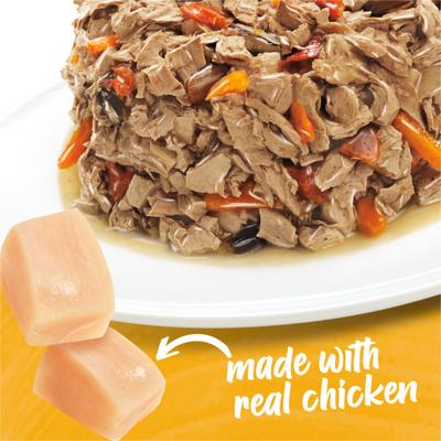 Show full view: Purina Beneful IncrediBites with Real Chicken & Gravy Small Breed Wet Dog Food, 3-oz, case of 24 slide 4 of 12