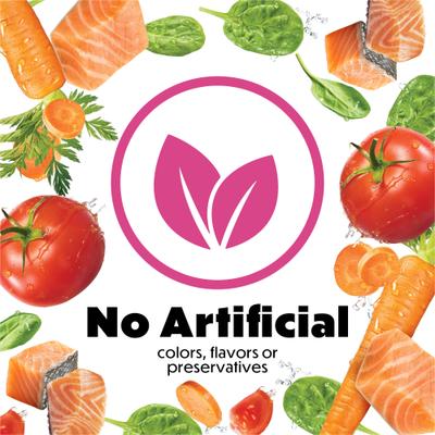 Show full view: Purina Beneful IncrediBites Pate with Real Salmon Recipe Small Breed Wet Dog Food, 3-oz can, case of 24 slide 6 of 11