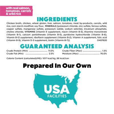 Show full view: Purina Beneful IncrediBites Adult Variety Pack Chicken Beef & Salmon Small Breed Wet Dog Food, 3-oz can, case of 30 slide 8 of 12
