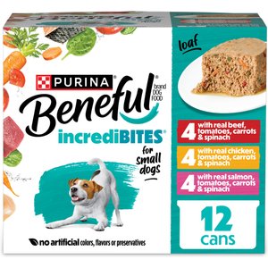 Purina Beneful IncrediBites Loaf Variety Pack Wet Dog Food, 3-oz can, case of 24