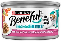 Purina Beneful IncrediBites with Real Salmon & Gravy Small Breed Wet Dog Food, 3-oz can, case of 12