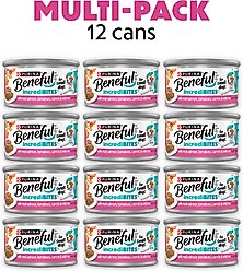 Purina Beneful IncrediBites with Real Salmon & Gravy Small Breed Wet Dog Food, 3-oz can, case of 12 slide 2 of 8