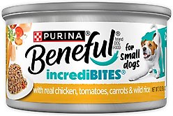 Purina Beneful IncrediBites with Real Chicken & Gravy Small Breed Wet Dog Food, 3-oz can, case of 12