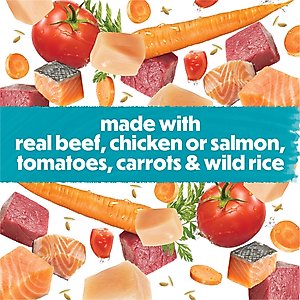 Purina Beneful IncrediBites Adult Variety Pack Chicken Beef & Salmon Small Breed Wet Dog Food, 3-oz can, case of 30
