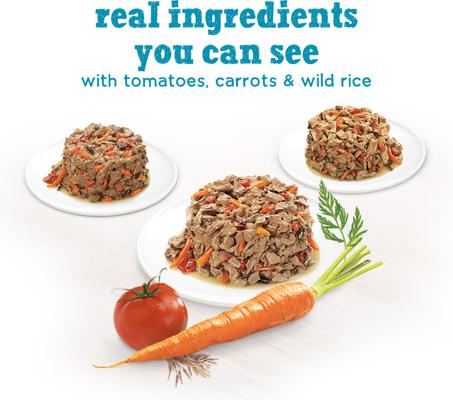 Show full view: Purina Beneful IncrediBites Adult Variety Pack Chicken Beef & Salmon Small Breed Wet Dog Food, 3-oz, case of 12 slide 4 of 12
