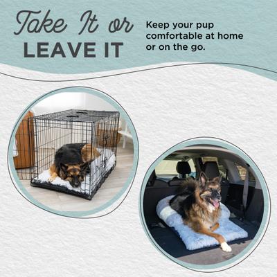 Show full view: Best Friends by Sheri Nap Crate Dog Mat, Frost, Large slide 3 of 10