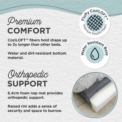 Show full view: Best Friends by Sheri Nap Crate Dog Mat, Frost, Large slide 2 of 10