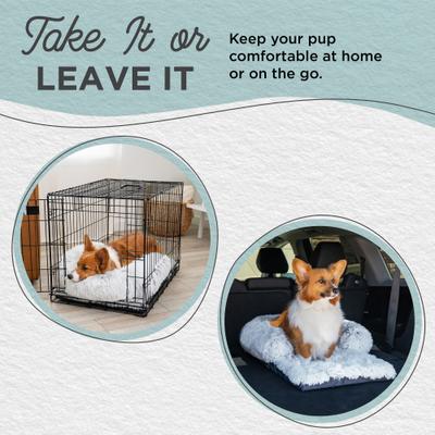 Show full view: Best Friends by Sheri Nap Crate Dog Mat, Frost, Medium slide 3 of 10