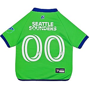Pets First MLS Team Dog Jersey, Large, Seattle Sounders FC