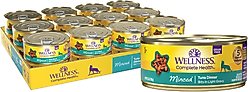 Wellness Complete Health Minced Tuna Dinner Grain-Free Canned Cat Food, 5.5-oz, case of 24