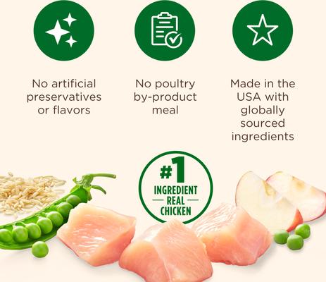 Show full view: Nutrish Whole Health Blend Real Chicken & Apple Canned Dog Food, 13-oz, case of 12 slide 5 of 12