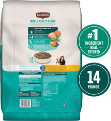 Nutrish Whole Health Blend Indoor Complete Chicken with Lentils & Salmon Recipe Dry Cat Food (Rachael Ray), 14-lb bag slide 2 of 8