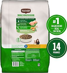 Nutrish Whole Health Blend Chicken & Brown Rice Recipe Dry Cat Food (Rachael Ray), 14-lb bag slide 2 of 8