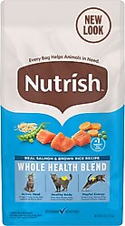 Nutrish Whole Health Blend Salmon & Brown Rice Recipe Dry Cat Food (Rachael Ray), 6-lb bag
