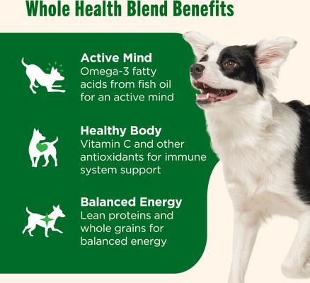 Show full view: Nutrish Whole Health Blend Real Chicken & Apple Canned Dog Food, 13-oz, case of 12 slide 4 of 12