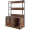 Show in main carousel: Cesicia Cat Litter Box Enclosure with Shelf Storage, Brown slide 5 of 6