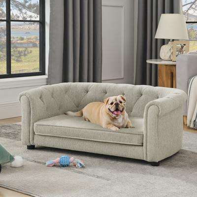 Show full view: Cesicia Sofa with Armrests Dog Bed, Beige slide 3 of 9