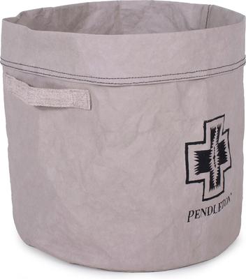 Show full view: Pendleton Washable Paper Bucket Dog Toy Storage, Gray slide 3 of 6