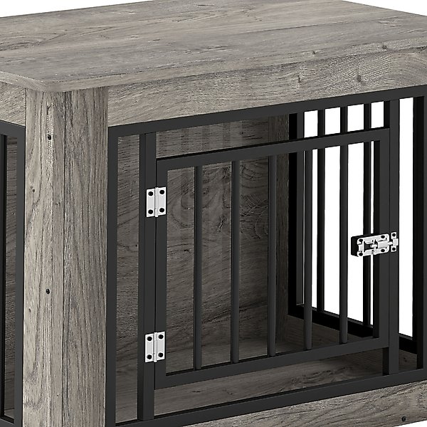 Yitahome 2-in-1 Iron-Wood Indoor Furniture Style Dog Crate