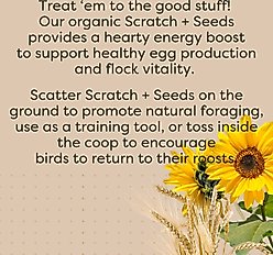 Scratch and Peck Feeds Organic Scratch + Seeds Chicken Treats, 10-lb pouch slide 2 of 8