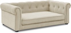 Bencmate Elevated Sofa Bed for Small & Medium Dogs, Beige, 40 x 23 x 14-in