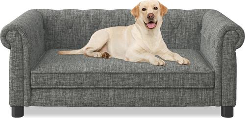 Show full view: Cesicia Elevated Sofa Dog Bed, Grey slide 8 of 9