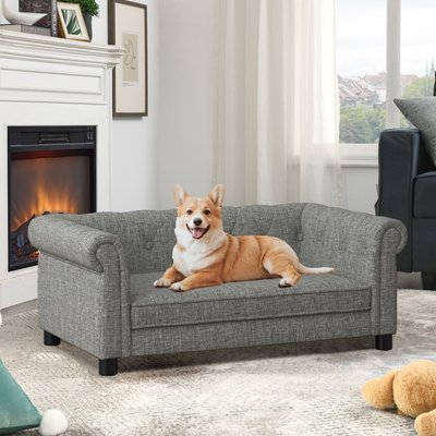 Cesicia Cesicia Elevated Sofa Dog Bed, Grey