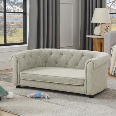 Show full view: Cesicia Sofa with Armrests Dog Bed, Beige slide 8 of 9