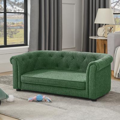 Show full view: Cesicia Sofa with Armrests Dog Bed, Green slide 6 of 6