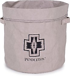 Pendleton Washable Paper Bucket Dog Toy Storage, Gray