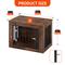 Show in main carousel: Yitahome 2-in-1 Iron-Wood Indoor Furniture Style Dog Crate, Brown, 32.5-in slide 3 of 7